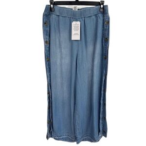For The Republic Blue Wide Leg Pants